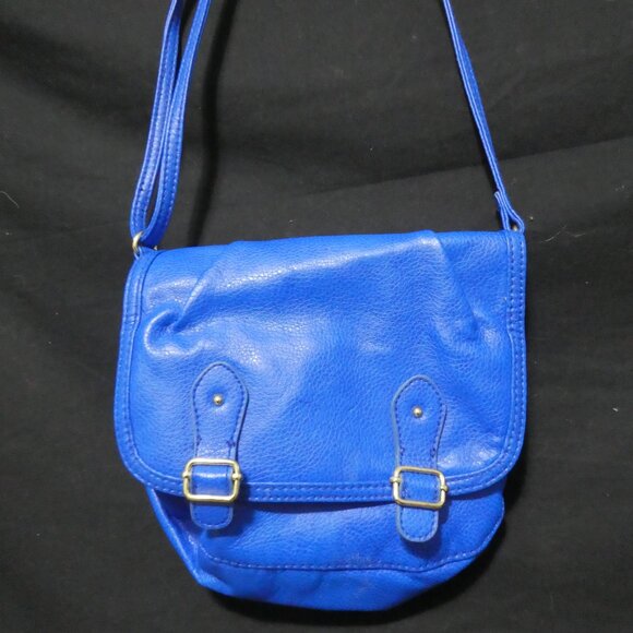 H&M | Blue Faux Leather | Shoulder Bag - Picture 1 of 11